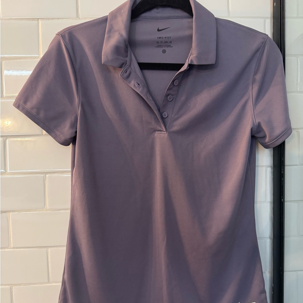 Nike Women's Lavender Button Down Shirt
